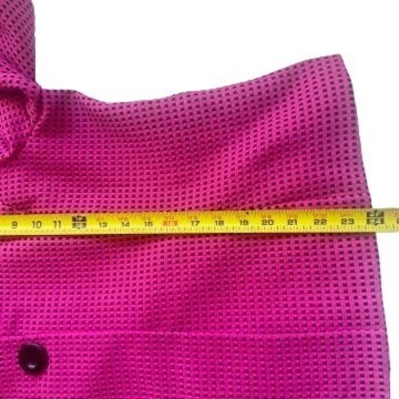 Vintage En french Pink & Black Checkered Textured Jacket Plus Size 18 - Picture 9 of 9